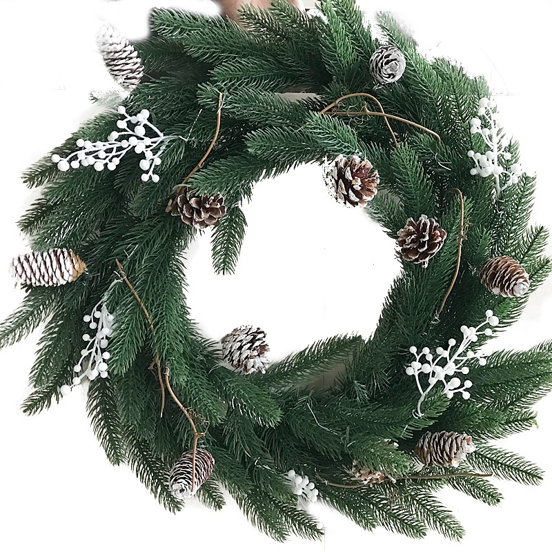 Christmas Cabinet Wreath, Xmas Door Wall Hanging Decor for Scene Layout